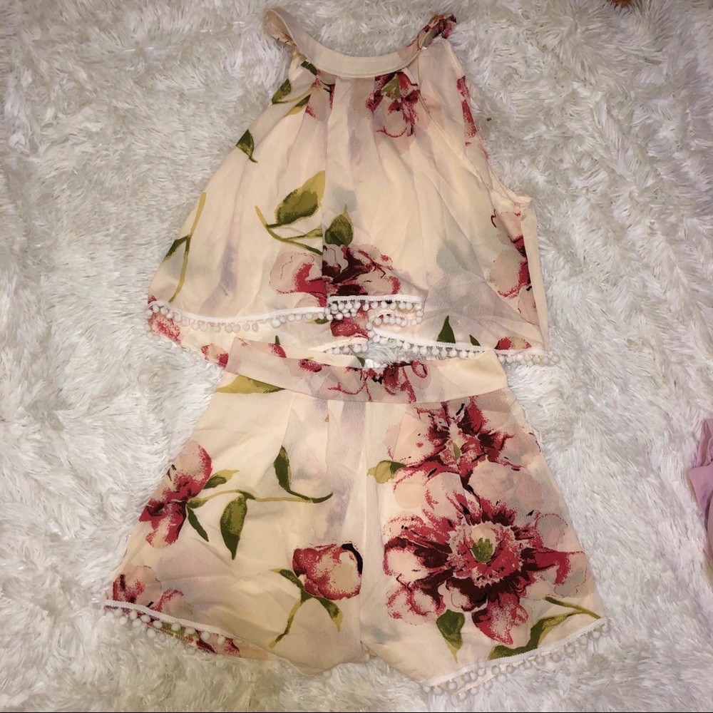 2 piece floral set